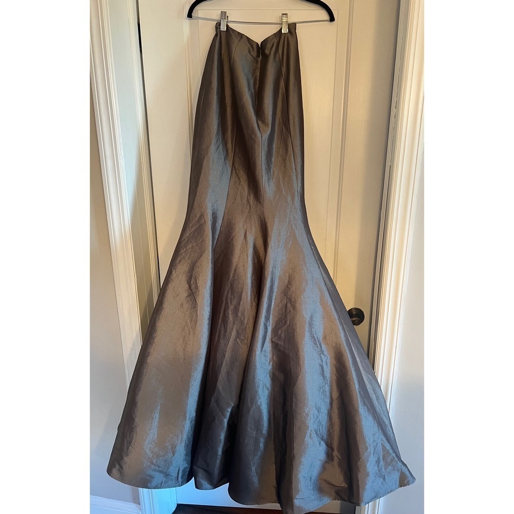 Jovani Maxi Skirt Grey - Picture 3 of 5
